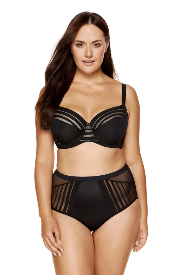 GORTEKS-IMP Luna striped padded bra black