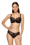 GORTEKS-IMP Onyx soft embroidered bra black