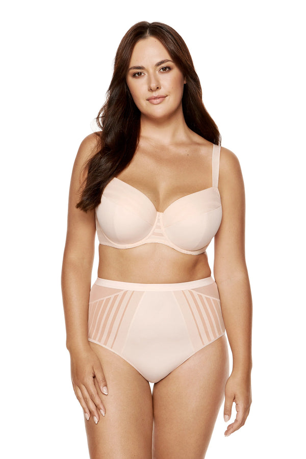 GORTEKS-IMP Luna striped padded bra beige