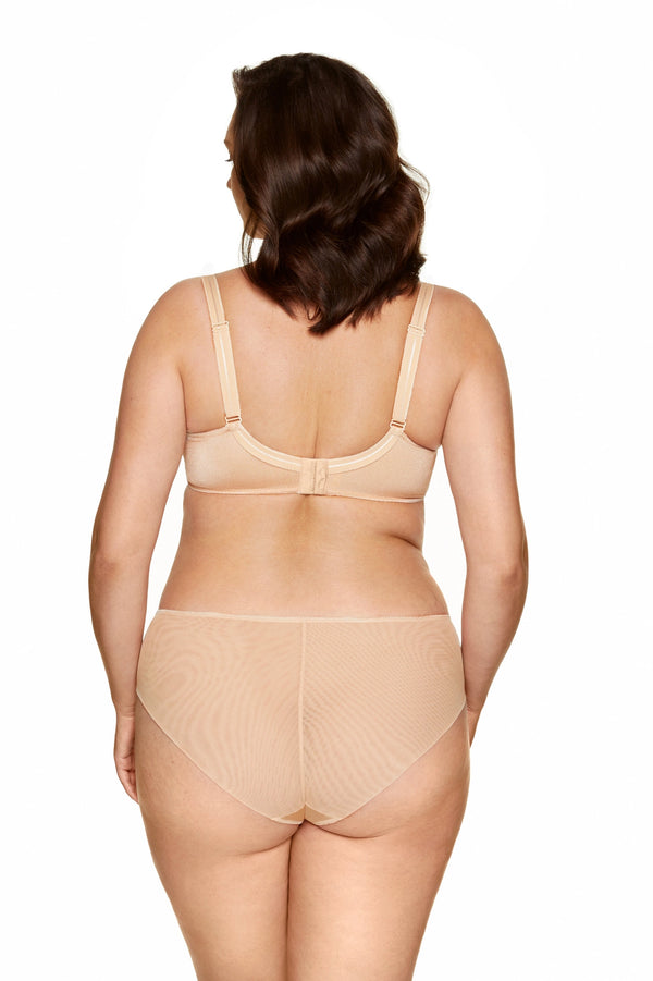 GORTEKS-IMP Pamela embroidered soft bra beige