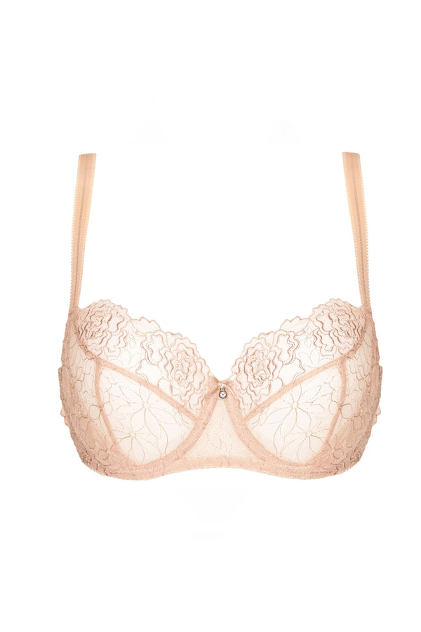 GORTEKS-IMP Pamela embroidered soft bra beige