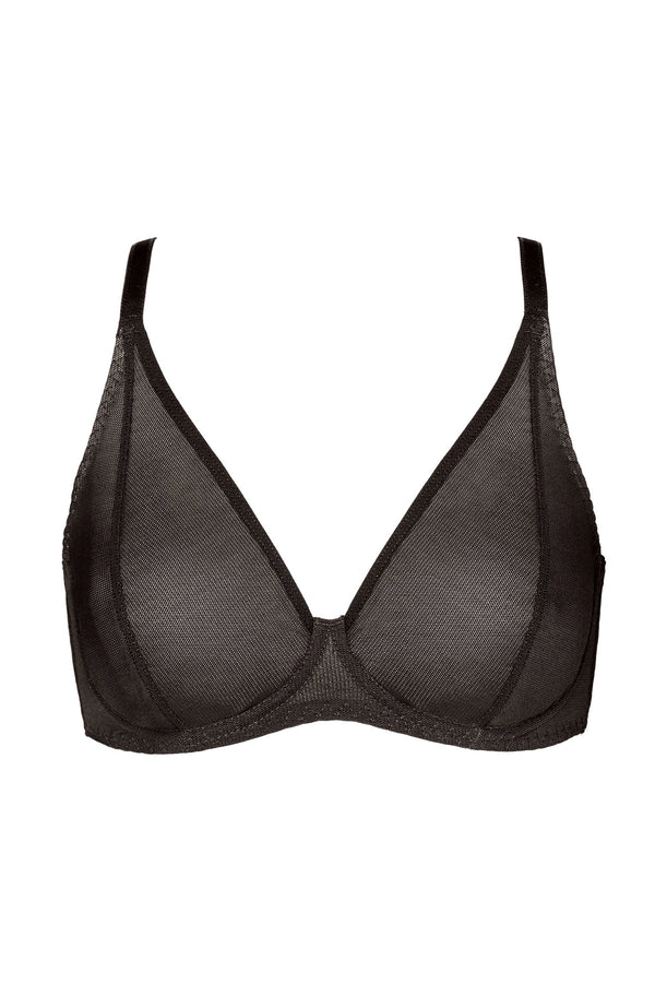GORTEKS-IMP Valentina mesh triangle bra black