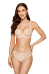 GORTEKS-IMP Lori floral lace padded bra beige
