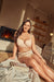 GORTEKS-IMP Lori floral lace padded bra beige