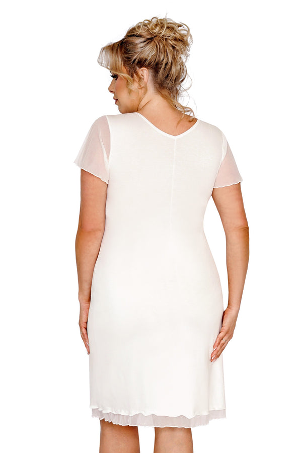 Cămașă de noapte damă, viscoză, dantelă, Ivana Plus Size
