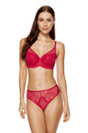 GORTEKS-IMP Rouge lace padded bra red