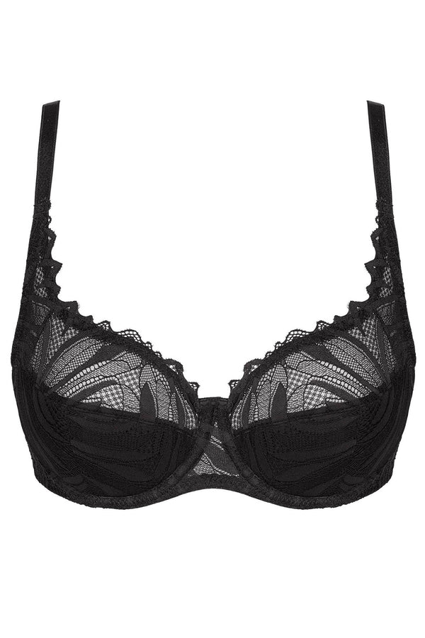 GORTEKS-IMP Eclipse lace half padded bra black