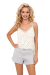 Piżama damska na ramiączkach - Maya 1/2 top