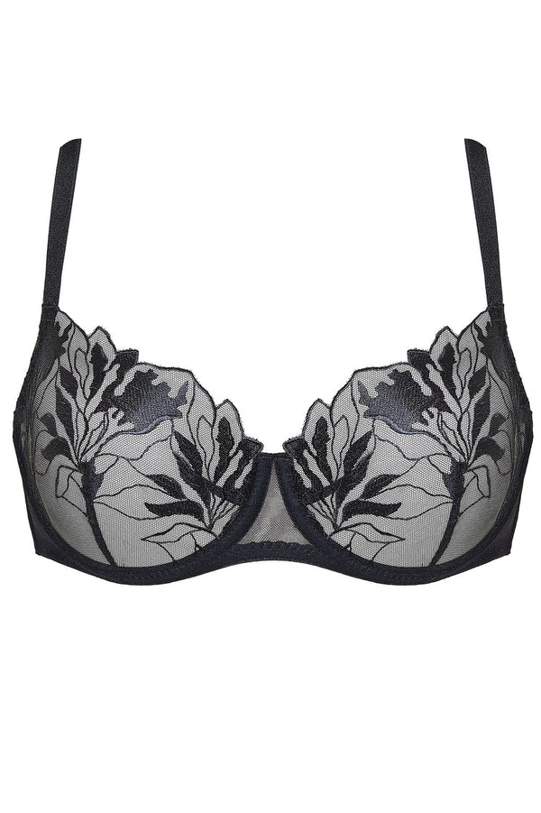 GORTEKS-IMP Coco embroidered soft bra black
