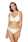 GORTEKS-IMP Eclipse lace half padded bra cream
