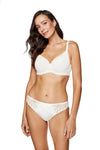 GORTEKS-IMP Eclipse smooth padded bra with lace cream