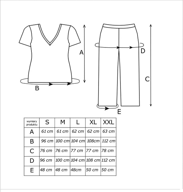 Pijama damă din viscoză cu pantaloni și imprimeu floral - NAOMI 3/4