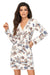 Cămașă de noapte damă din viscoză florală cu dantelă – NAOMI