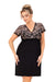 Czarna koszula nocna z koronką - Violetta plus size