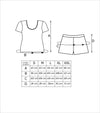 Pijama damă, bumbac, pantaloni scurți, imprimeu, bleu - STAR