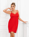 Seksowna koszula nocna plus size - Sylvia czerwona plus size