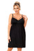 Seksowna koszula nocna plus size - Sylvia czarna plus size