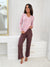 Pijama damă, set 2 piese, viscoză, dantelă delicată, decolteu în V - DAPHNE LONG