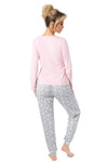Pijama damă, bumbac 100%, pantaloni lungi imprimeu iepurași – BUNNY long