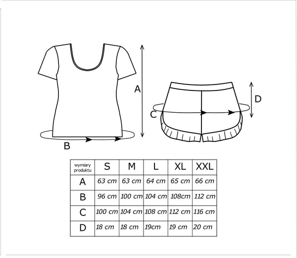 Pijama damă, bumbac 100%, model festiv cu pantaloni scurți - BEAR SHORT