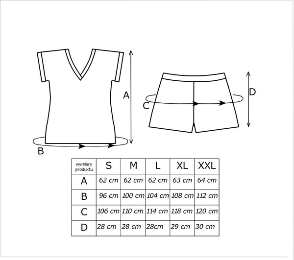 Pijama damă, bumbac, pantaloni scurți, maro - ZOYA Short