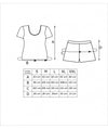 Pijamă bumbac damă Emilka short cu imprimeu floral, bluză și pantaloni scurți