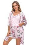 Pijama damă GABRIELA din vâscoză — model top cu dantelă roz pudrat