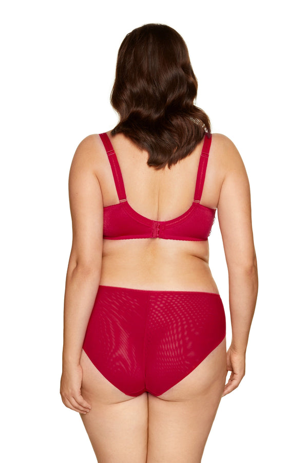 GORTEKS-IMP Pamela embroidered soft bra carmine