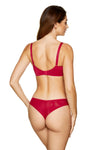 GORTEKS-IMP Pamela embroidered soft bra carmine