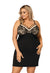 Sarah II czarna plus size - koszulka nocna