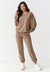 Komplet dresowy z haftowanym logo latte M889