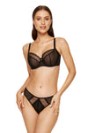 GORTEKS-IMP Adele soft embroidered bra black