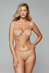 GORTEKS-IMP Yvette embroidered padded bra beige