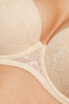 GORTEKS-IMP Lori floral lace padded bra beige