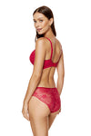 GORTEKS-IMP Rouge lace padded bra red