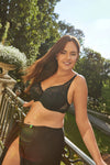 GORTEKS-IMP Eclipse lace half padded bra black