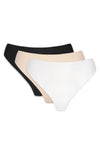 GORTEKS-IMP Blanca seamless thong with lace back triple pack