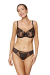 GORTEKS-IMP Coco embroidered soft bra black