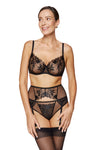 GORTEKS-IMP Coco embroidered soft bra black