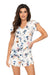 Piżama damska w kwiaty z krótkimi spodenkami - Astrid 1/2