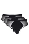 GORTEKS-IMP Hela cotton thong with lace back triple pack