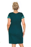 Cămașă de noapte, viscoză, verde smarald – Mariza Plus Size