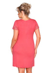 Cămașă de noapte, viscoză, coral – Mariza Plus Size
