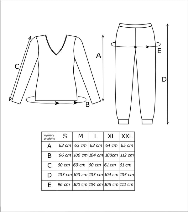 Pijama damă, bumbac 100%, imprimeu de iarnă, roșu - SANTI LONG