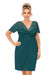 Koszula nocna damska - Melania zielona plus size