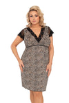 Koszula nocna w panterkę - Omari plus size