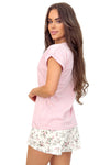 Pijama damă, bumbac, pantaloni scurți - EMILIA Short