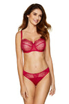 GORTEKS-IMP Pamela embroidered soft bra carmine