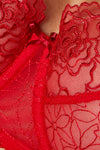 GORTEKS-IMP Pamela embroidered soft bra carmine